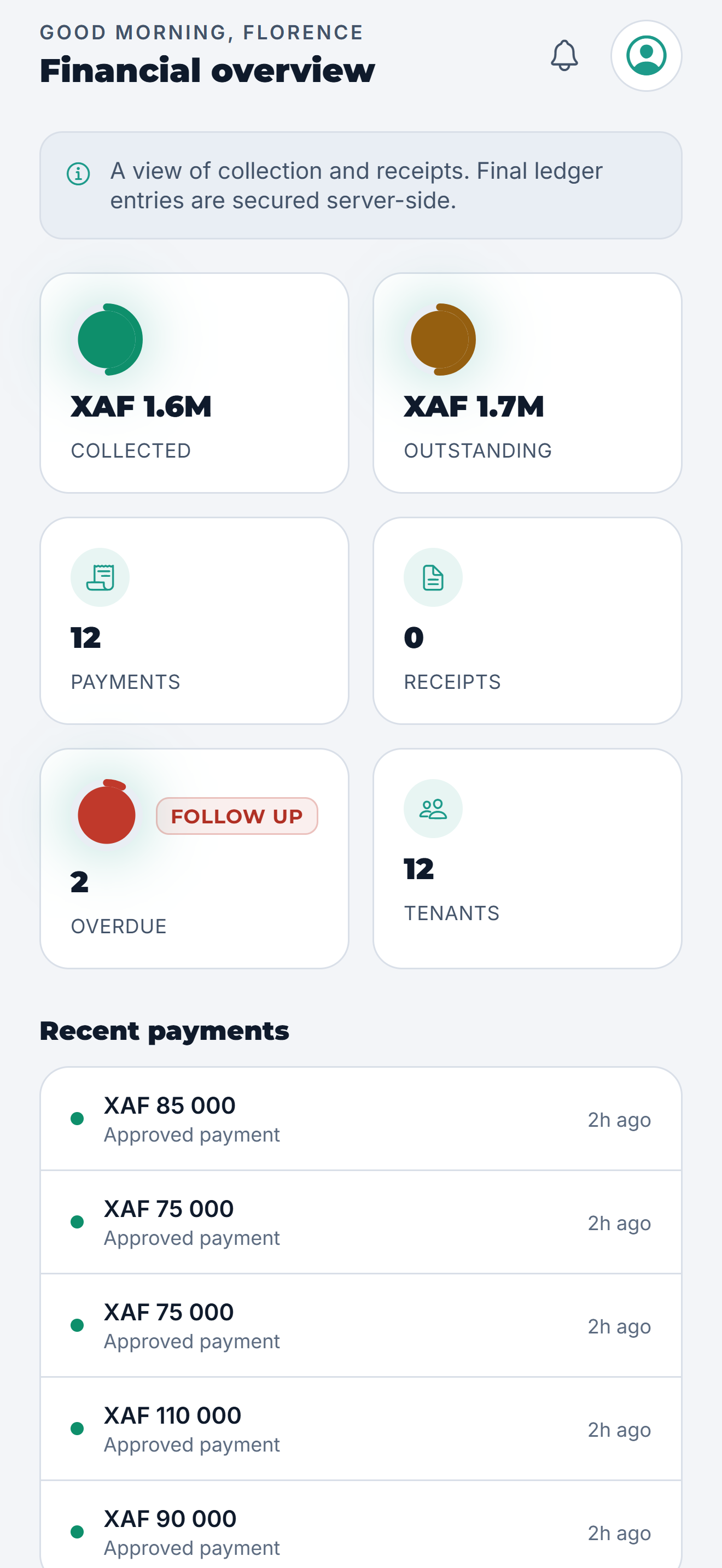 Accountant: Tracks payments and receipts