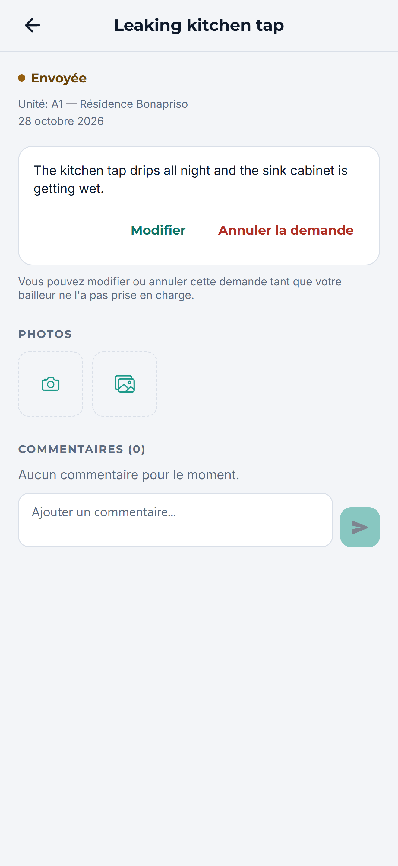Suivre la réparation