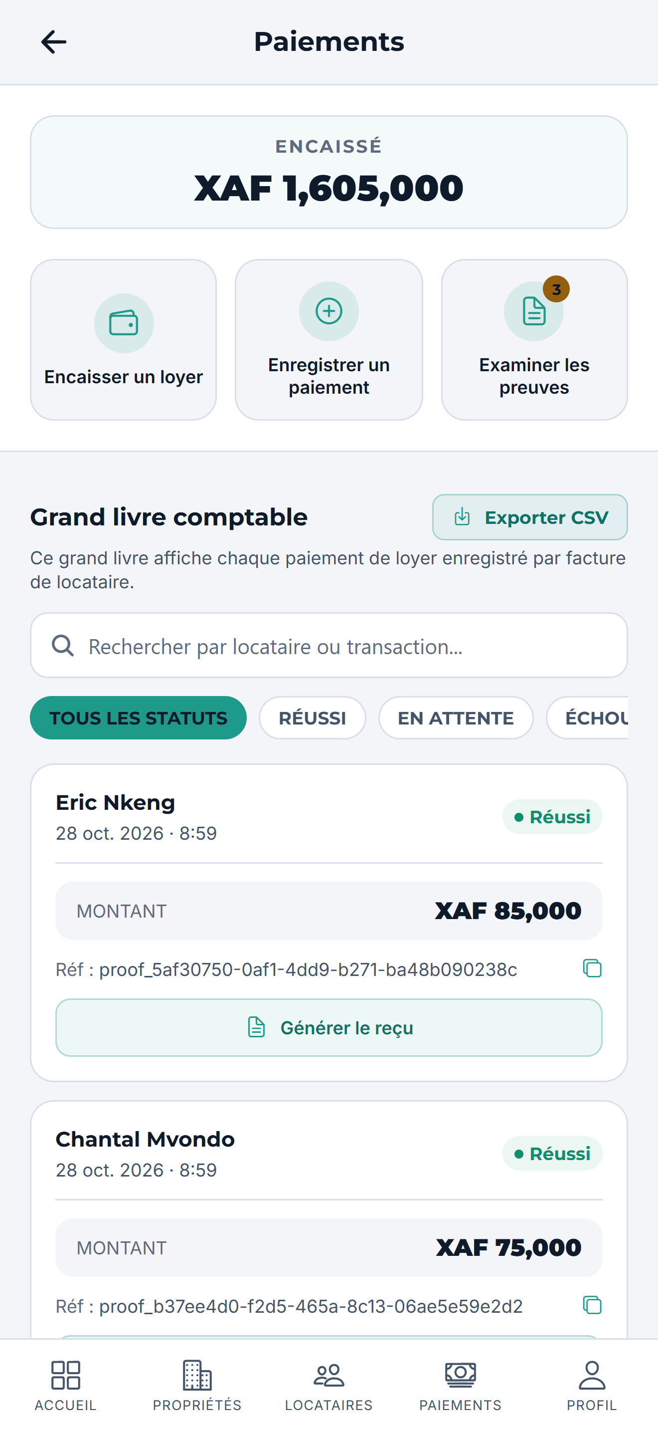 Chaque franc à sa place