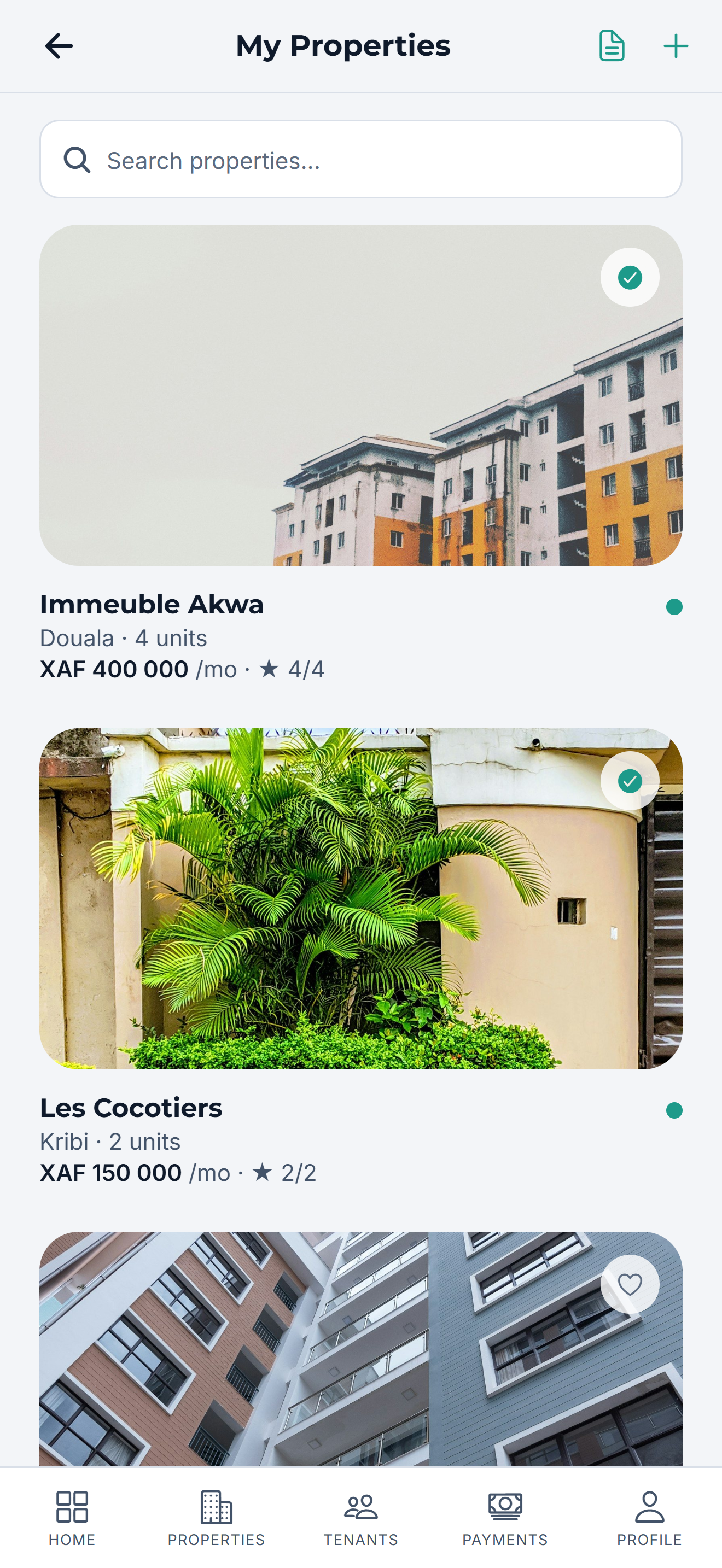 Add your properties