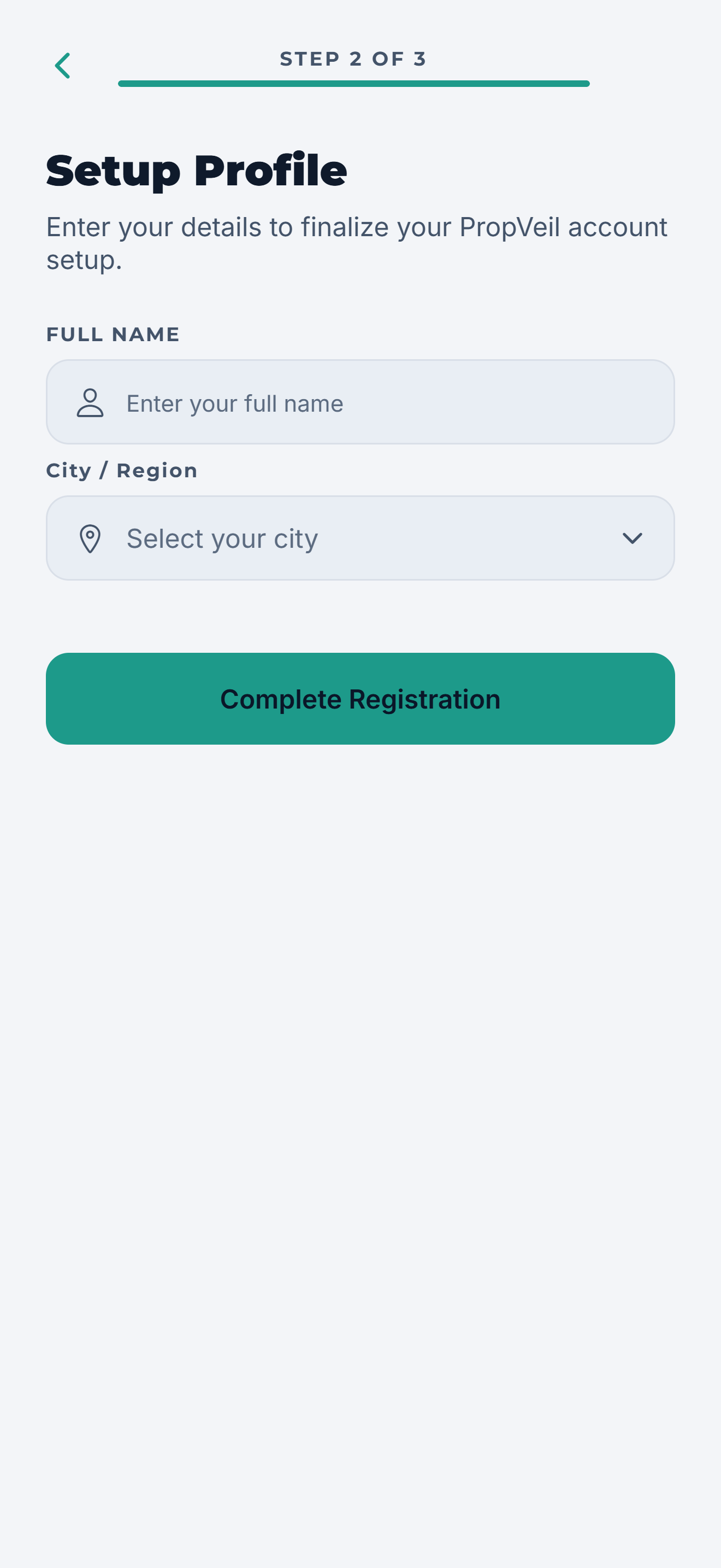 Create your account