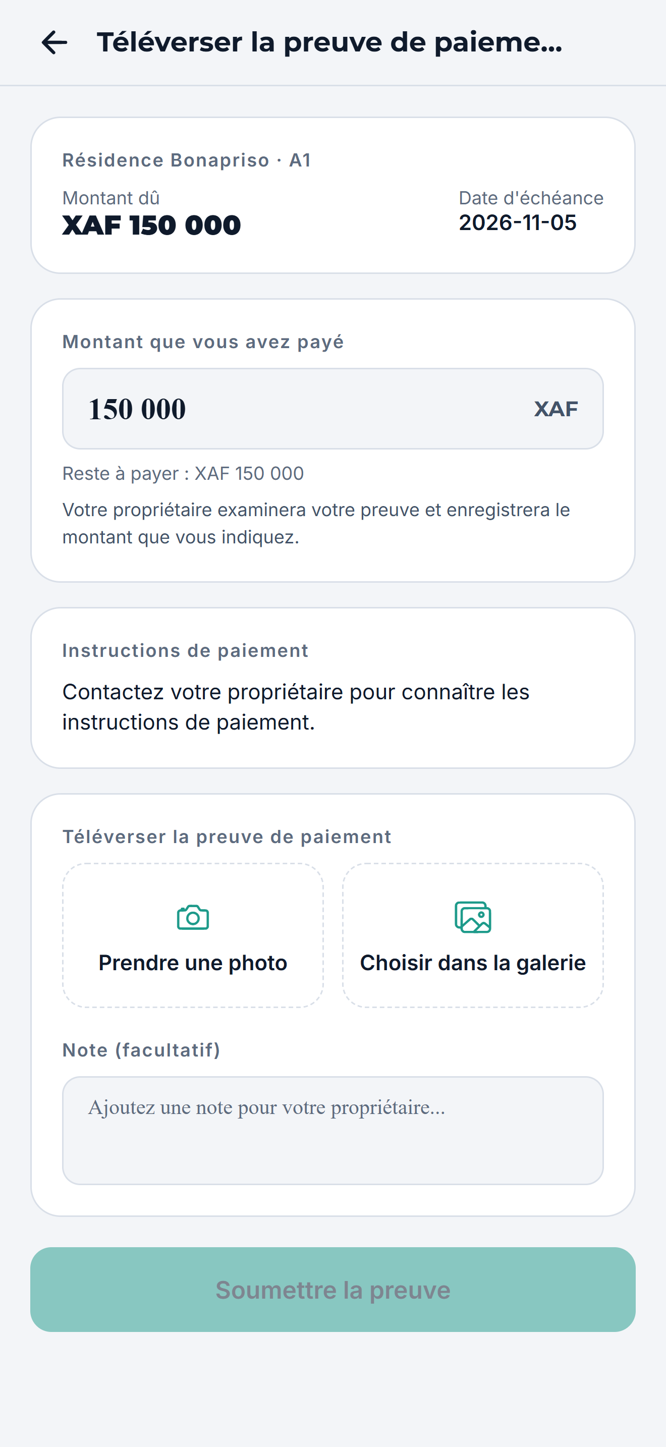 Envoyer le reçu